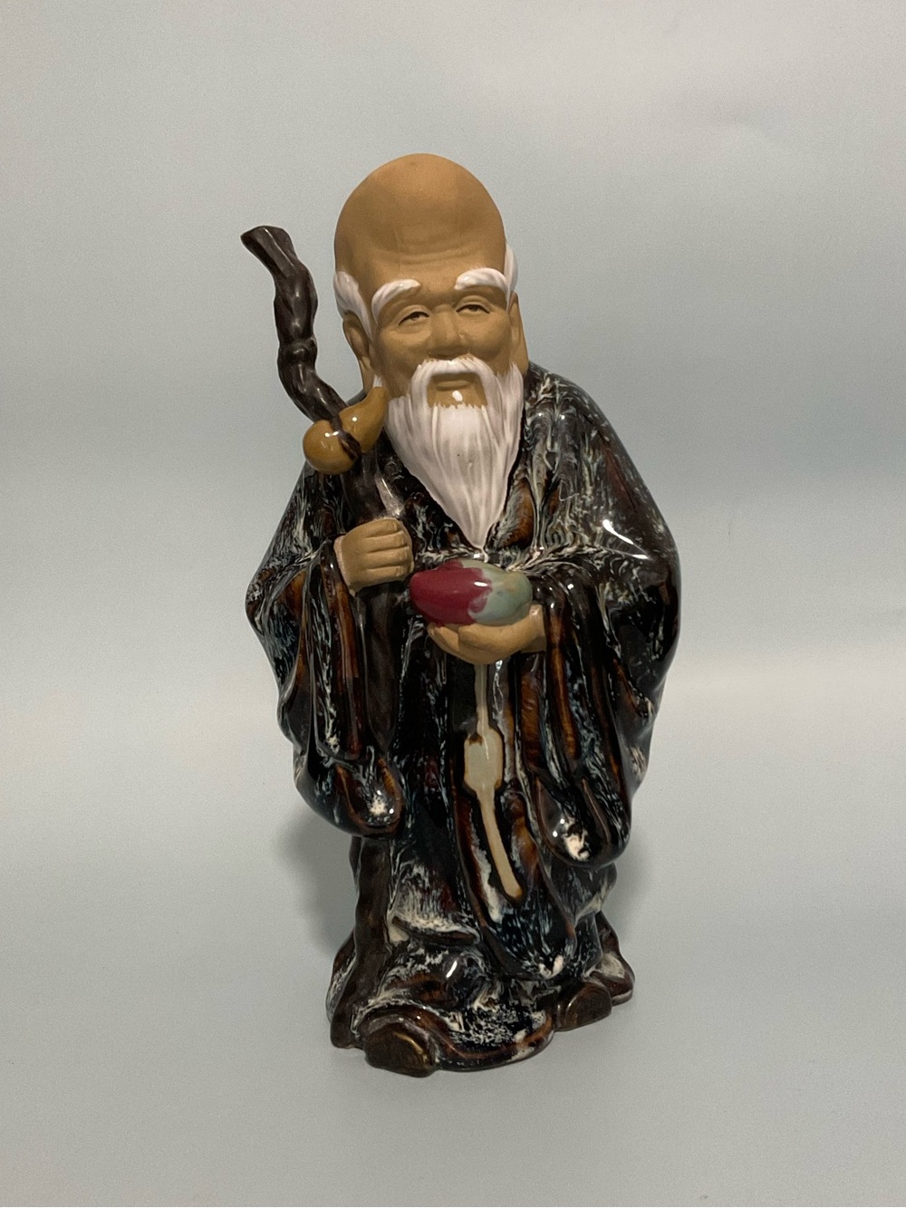 Wanjiang Chinese VTG Shiwan Mudmen Figurine Statue 10”